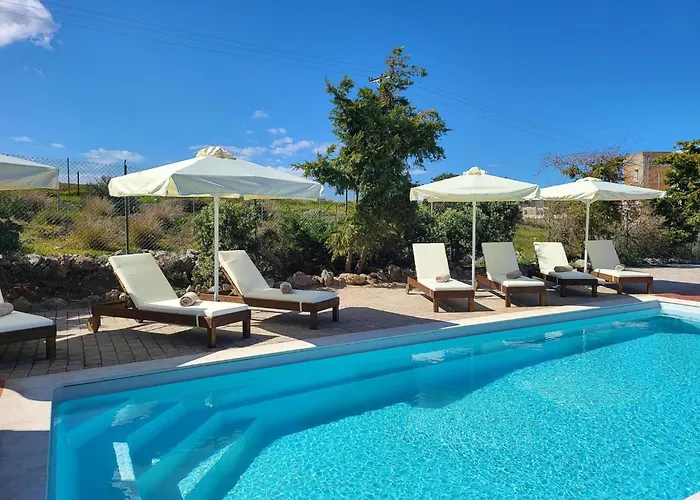 Villa In By Sandy & Pool Hersonissos (Crete)